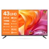 와이드뷰 4K UHD 블랙에디션 구글 스마트TV, 109cm(43인치), WGE43UT1, 스탠드형, 고객직접설치