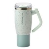오슬로 리볼브 G 회전 핸들 텀블러, 도트민트, 950ml, 1개