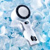 카카오프렌즈 블랙춘 파워쿨링 휴대용 냉각 핸디 선풍기, 기지개 화이트, WKFF-COOLING-BLACKCHOON-W