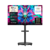 TCL 아이팔콘 4K HDR Google TV + 대형 무빙 스탠드 매트 블랙 세트, 65U65A(TV), MSD58B(스탠드), 방문설치, 이동형 스탠드, 167cm(65인치)