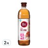 홍초 레드애플 저당, 1.5L, 2개