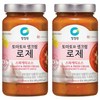 청정원 토마토와생크림 로제 스파게티소스, 600g, 2개