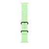 Apple 정품 애플워치 오션 밴드, 네온 그린 / 블랙 티타늄, 49mm, Regular, 1개