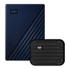 WD My Passport For Mac 휴대용 외장하드 + 파우치, 4TB, 네이비