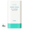 OBge 포어제로 오일 컨트롤 선스틱 SPF50+ PA++++, 18g, 4개