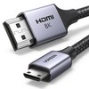 유그린 8K 60Hz Mini HDMI to HDMI 2.1 모니터 케이블, 1개, 1m