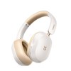UGREEN 유그린 HiTune Max5s 무선 헤드셋 하이브리드 액티브 노이즈캔슬링 HiRes LDAC 블루투스6.0 112시간 재생 5마이크 통화 앱 커스텀 듀얼 연결 오버이어, HP208, 화이트