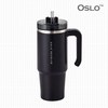 오슬로 리볼브 핸들형 텀블러, 블랙, 900ml, 1개