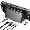 UGREEN 유그린 9포트 USB3.2 C타입 스팀덱 독 도킹 스테이션 게임기용 접이식 거치대 |삼성덱스 맥북 호환|HDMI2.0 4K60Hz|10Gbps|기가비트|로그 앨리 호환, 1개, Grey