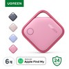 UGREEN 유그린 FineTrack 애플인증 Find My 스마트태그 초소형 트래커 분실방지 위치추적기 iOS 전용 아이폰 나의 찾기 반려동물 차량추적 스트랩 포함, Hot Pink, 6개