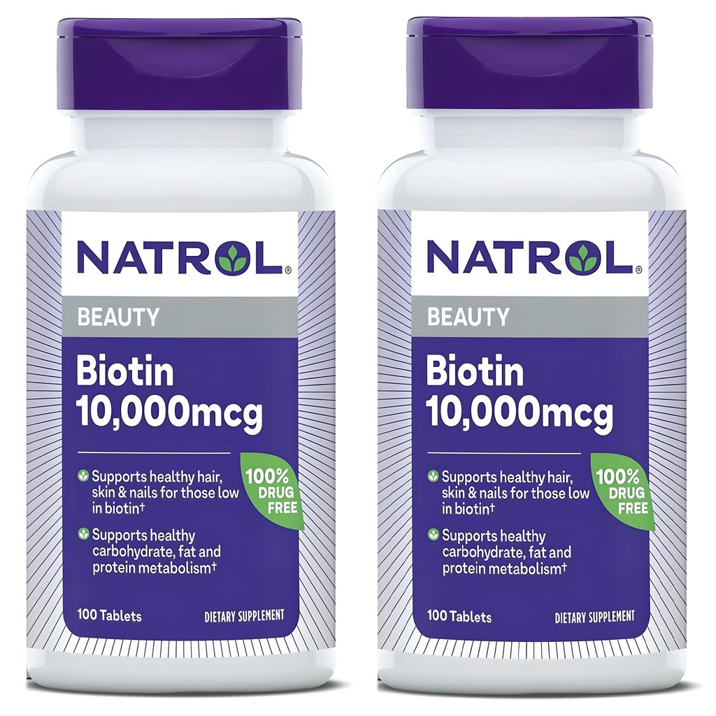 나트롤 비오틴 뷰티 10000mcg 타블렛, 100정, 2개 상세 이미지