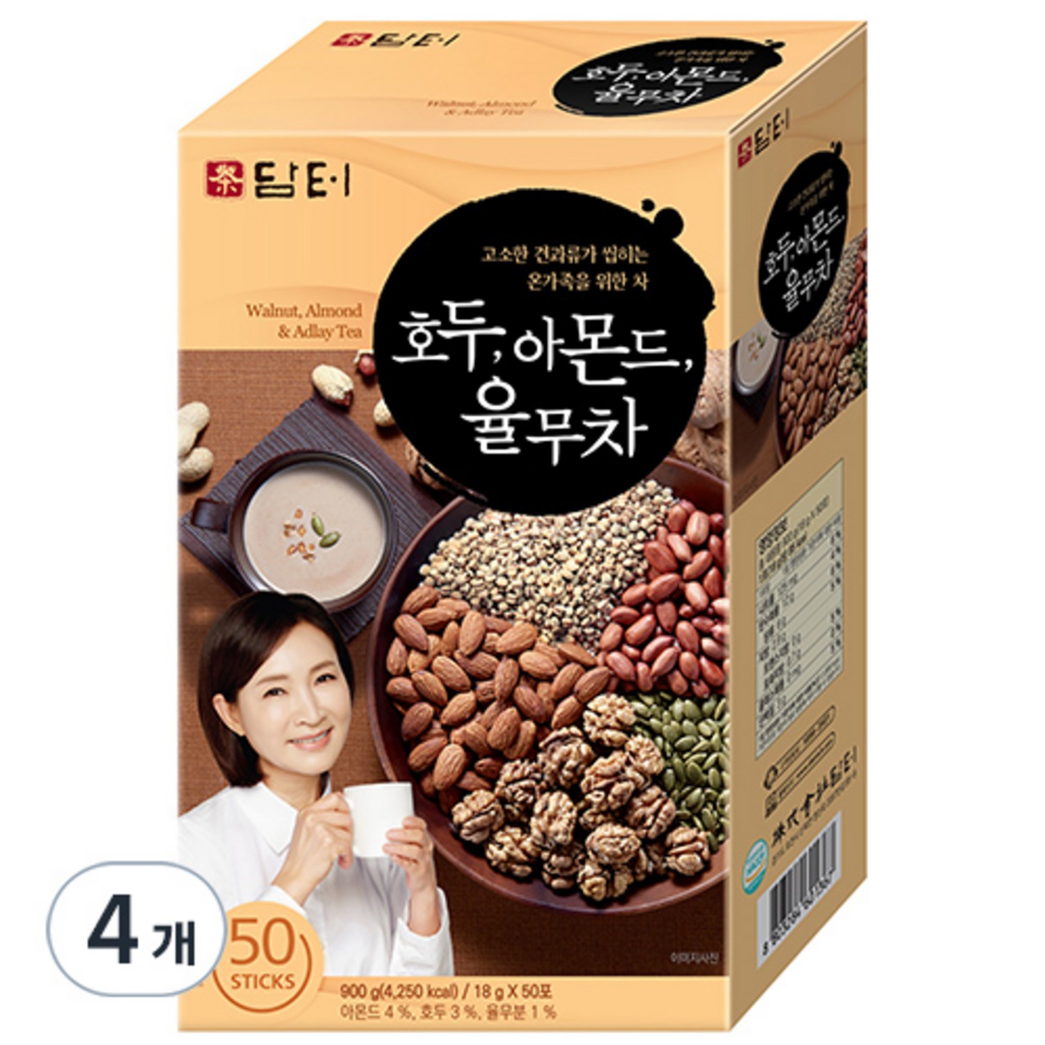 담터 호두 아몬드 율무차, 18g, 50개입, 1개