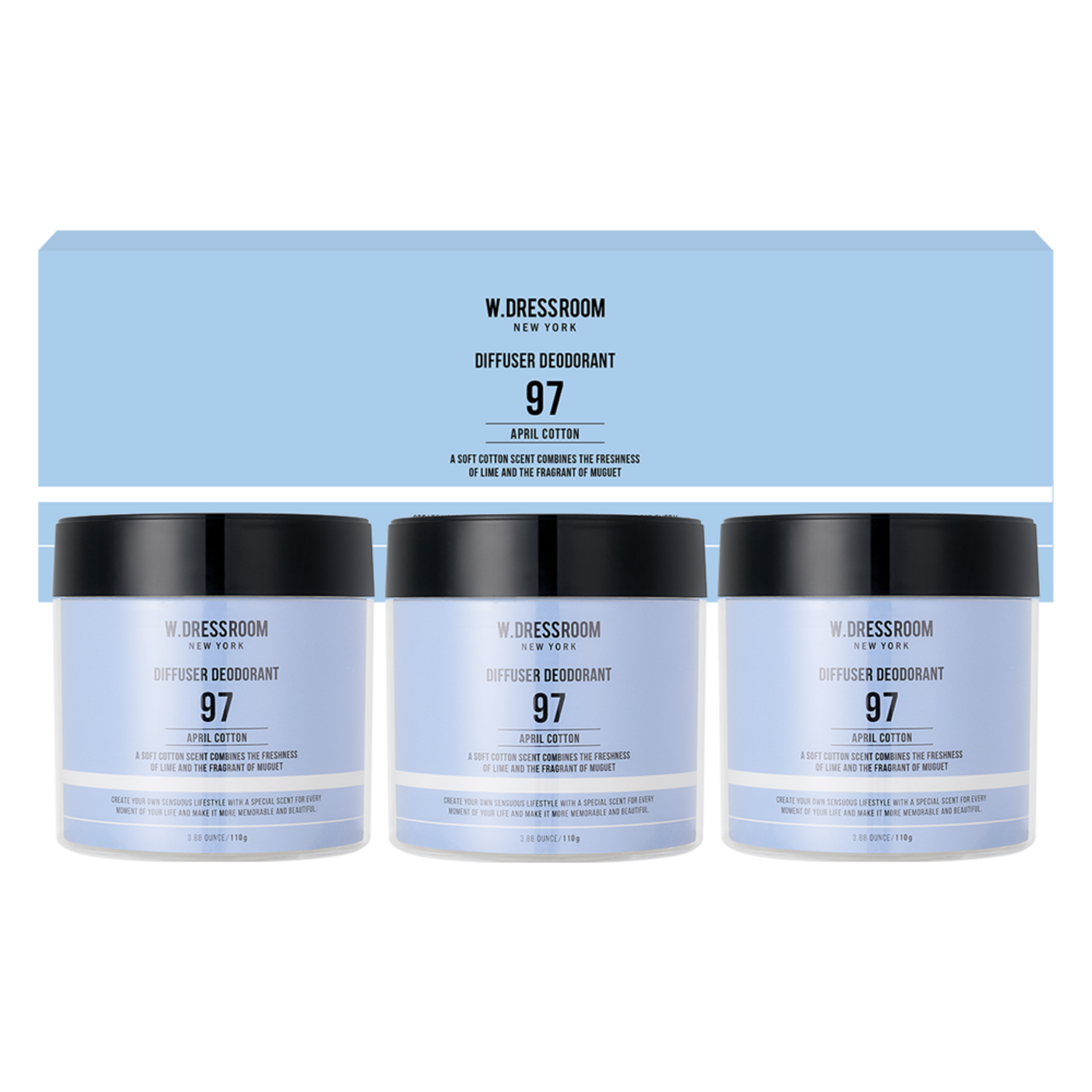 더블유드레스룸 디퓨저 탈취제 No.97 에이프릴 코튼으로 집안을 상쾌하게