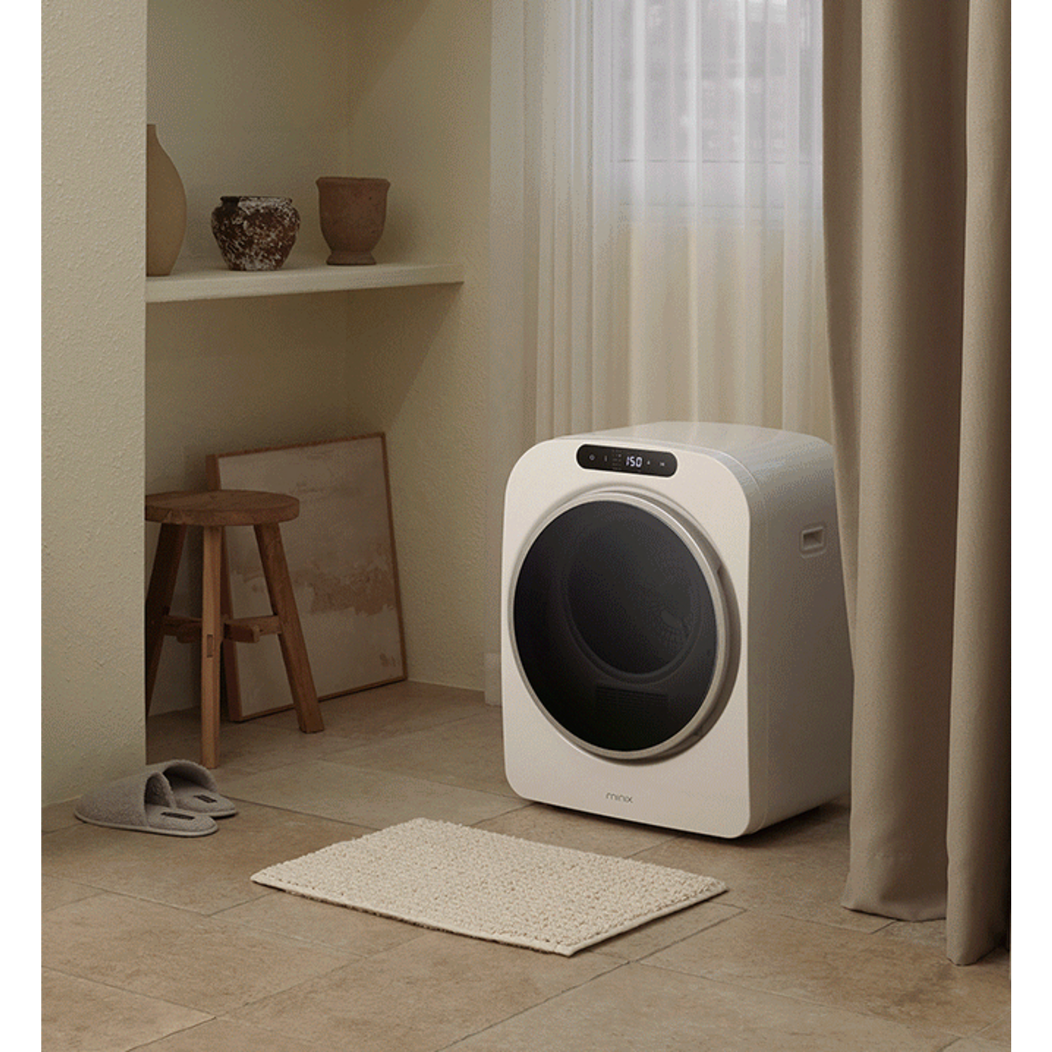 작은 공간에서 편리하게 사용하는 미닉스 미니건조기 PRO 3kg