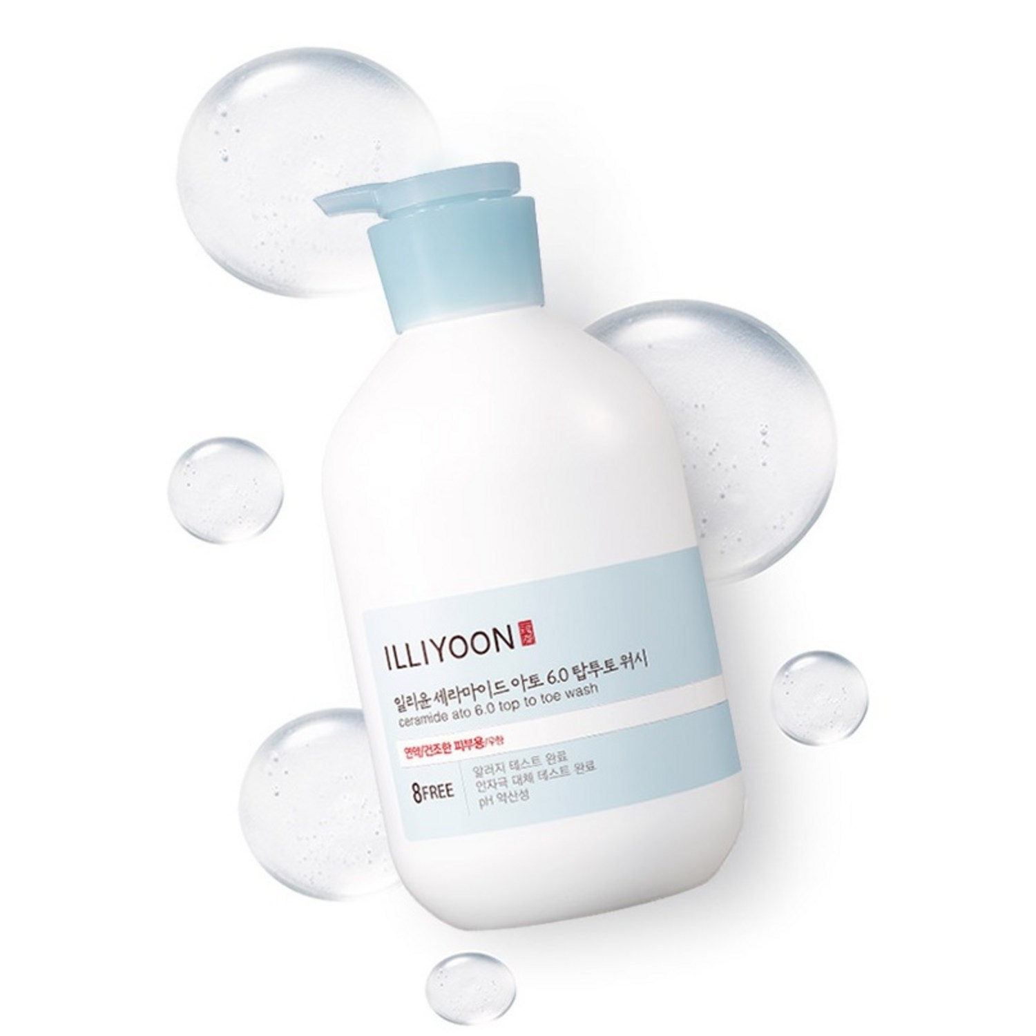 건조함과 자극을 완화하고 건강한 피부를 보호하는 일리윤 세라마이드 아토 6.0 탑투토워시