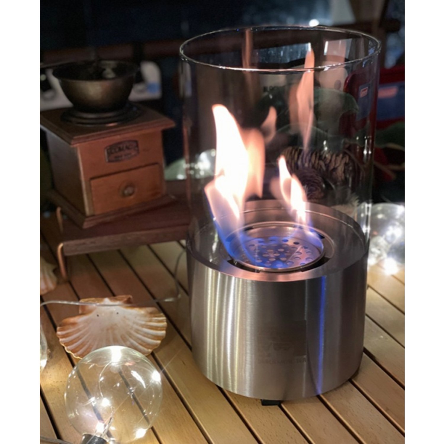 블랙몬스터 원형 에탄올 난로: 따스함과 감성을 담은 공간의 예술