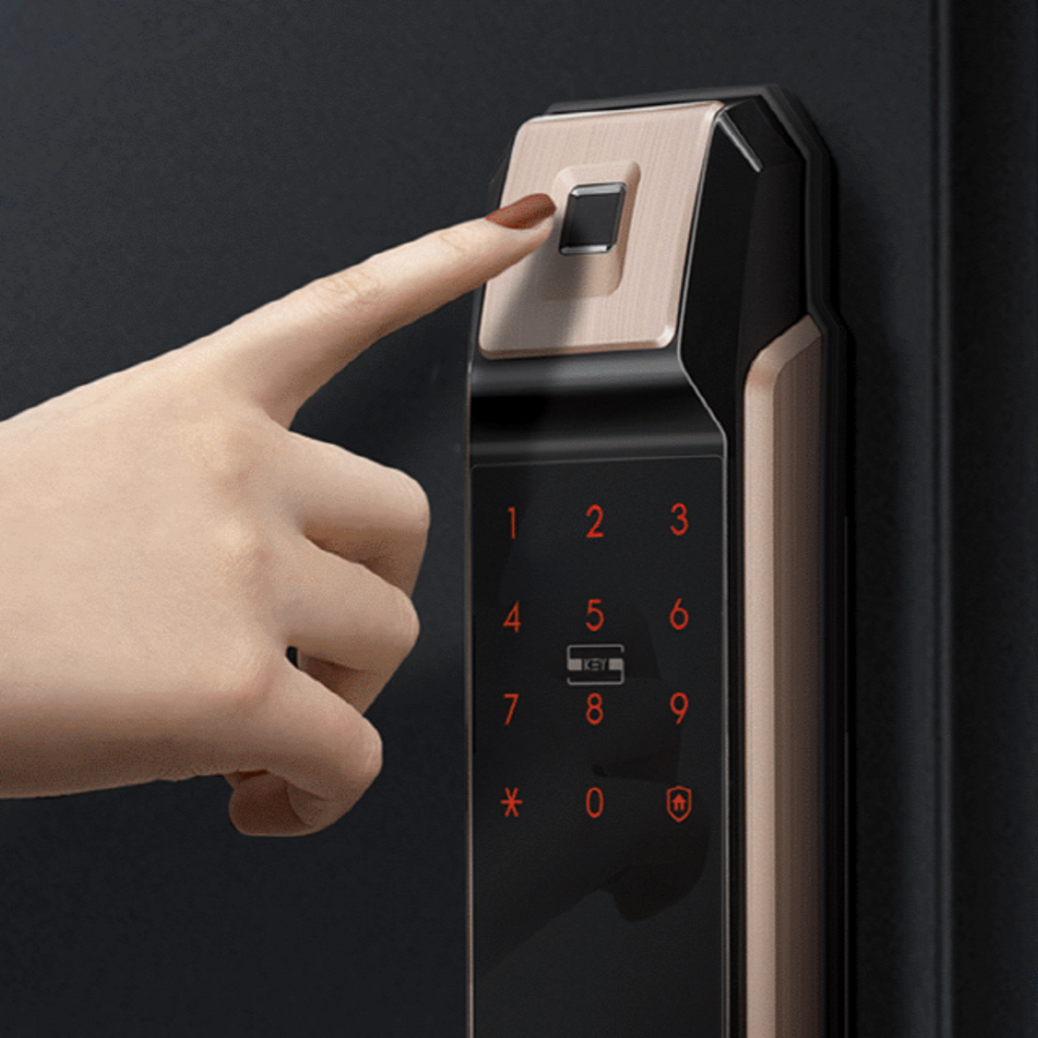 안전과 편의성을 한 단계 높이는 직방 푸시풀 지문 도어락 SHP-P71