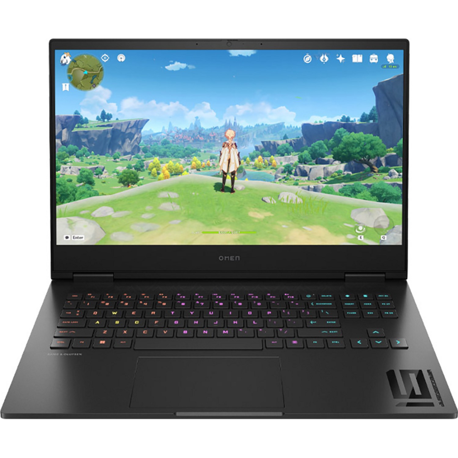 HP 2023 오멘 노트북 16.1 라이젠 7 지포스 RTX 4060, 쉐도우 블랙, 512GB, 16GB, WIN11 Home, 16-xf0052AX