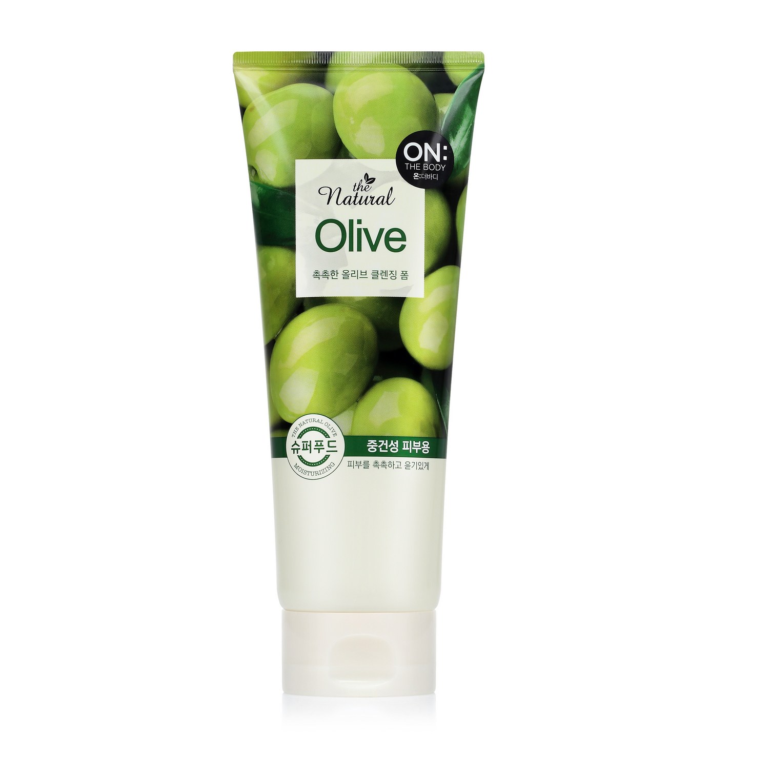 온더바디 더 내추럴 올리브 촉촉한 클렌징 폼, 120ml, 2개