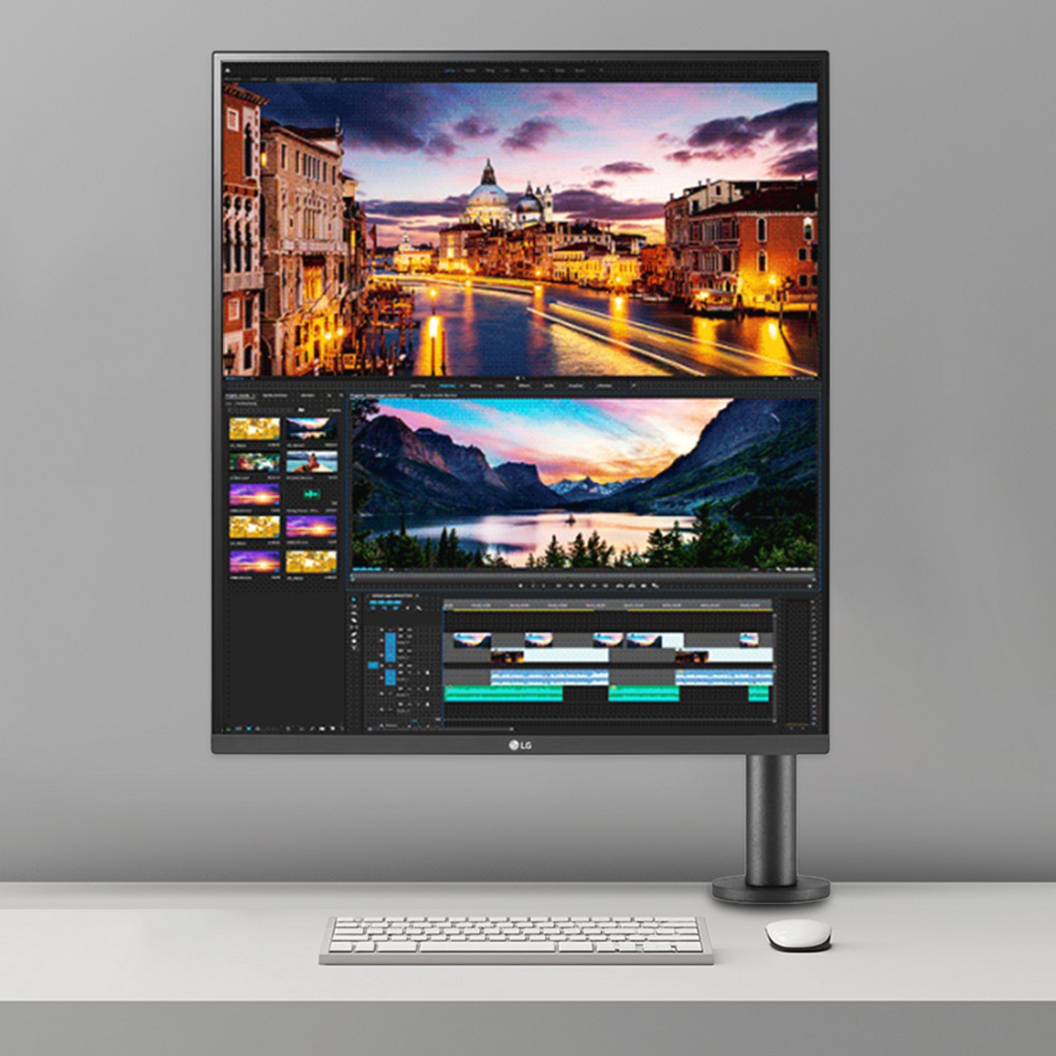 최고의 멀티태스킹 환경을 제공하는 LG전자 SDQHD 듀얼업 모니터