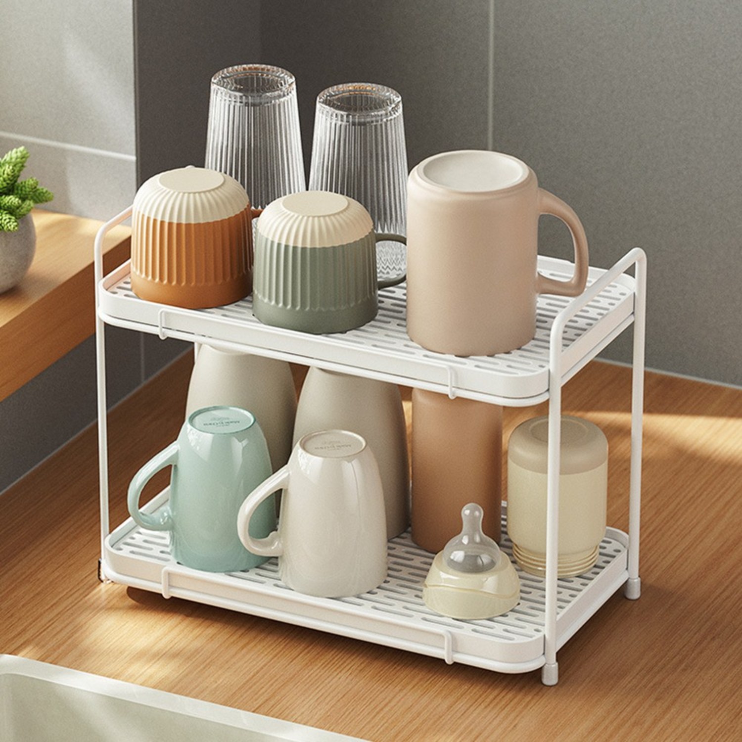 주방을 빛내는 스마트 솔루션, 리빙공감 물빠짐 식기건조대