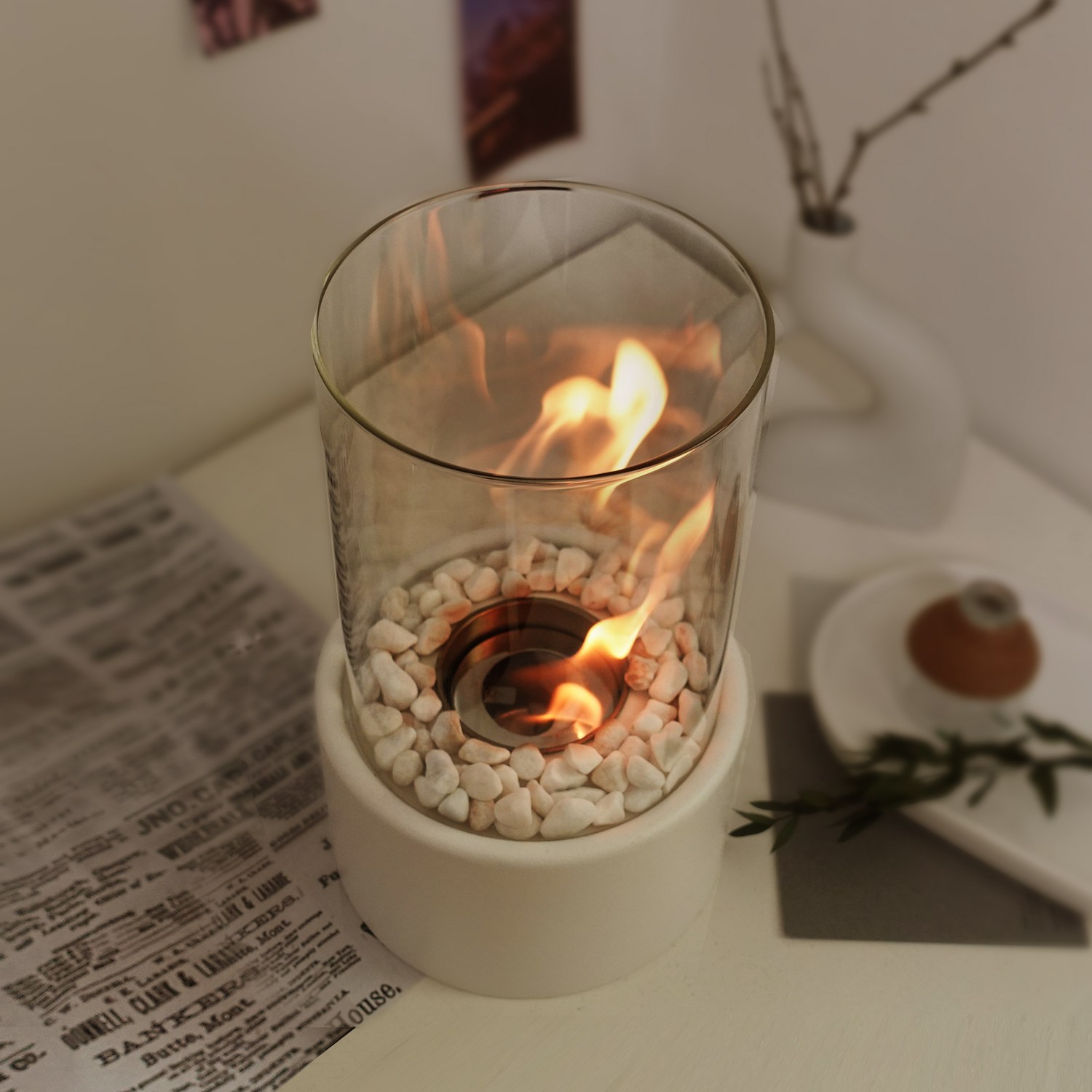 수퍼블릭 불멍 난로로 집 안에서 즐기는 따뜻한 감성 불멍