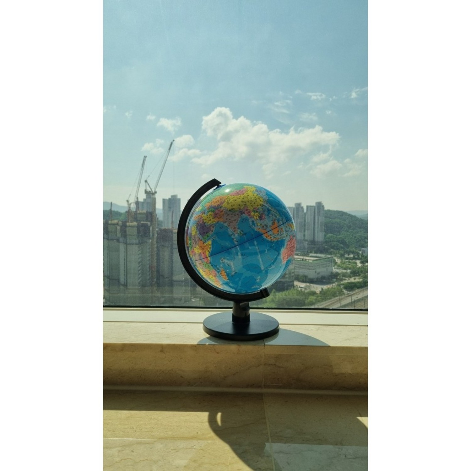 지식과 장식을 조화롭게! 파파리브 한글 인테리어 회전 세계 지구본