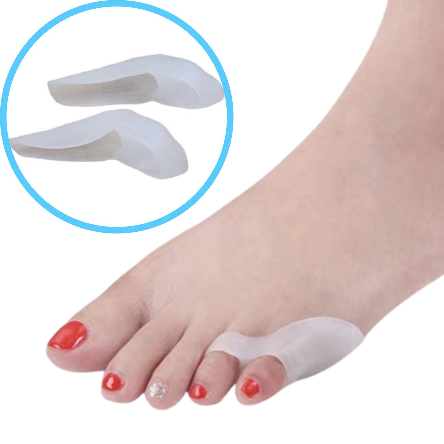 HB153 실리콘 새끼 발가락 교정기, 편안한 일상을 위한 선택 발가락실리콘