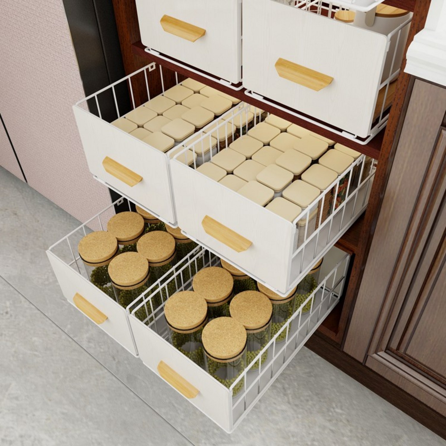 SGAKIC 슬라이딩 선반으로 주방 정리, 깔끔함 풀파워 업그레이드!