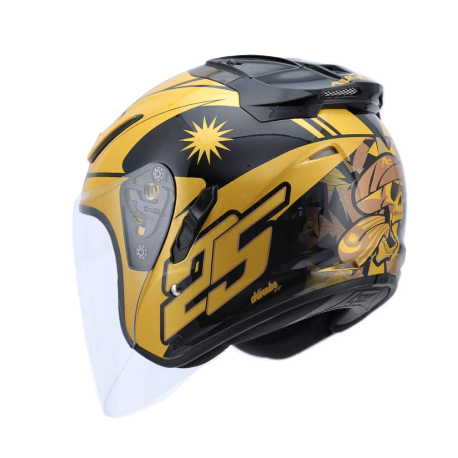 NHK R1 오토바이 오픈페이스 헬멧 그래픽 솔리드 바이크 하이바, 블랙 도프트