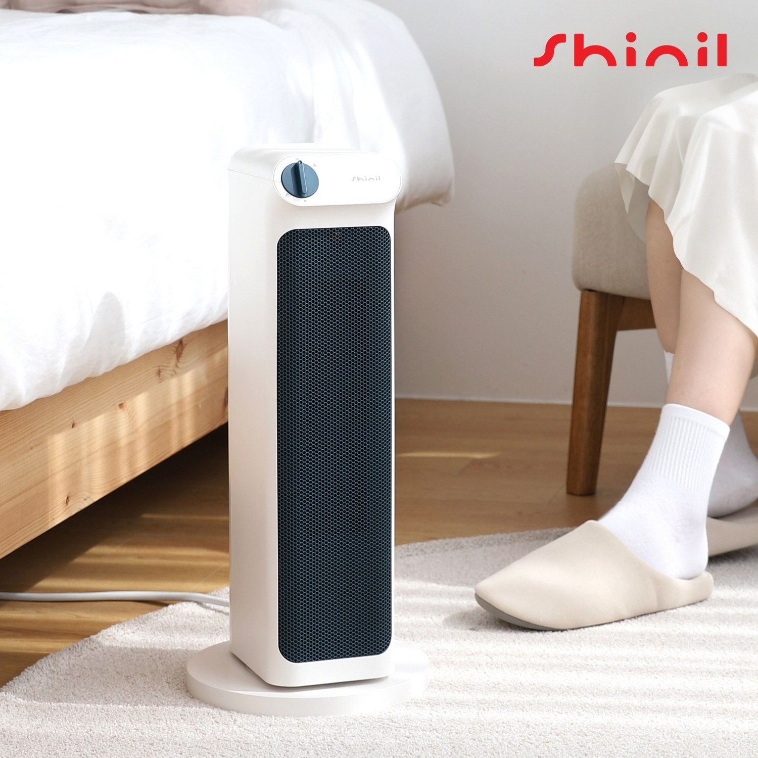 찬바람마저 녹이는 따스함, 신일 프리미엄 초저소음 PTC 온풍기 타워형