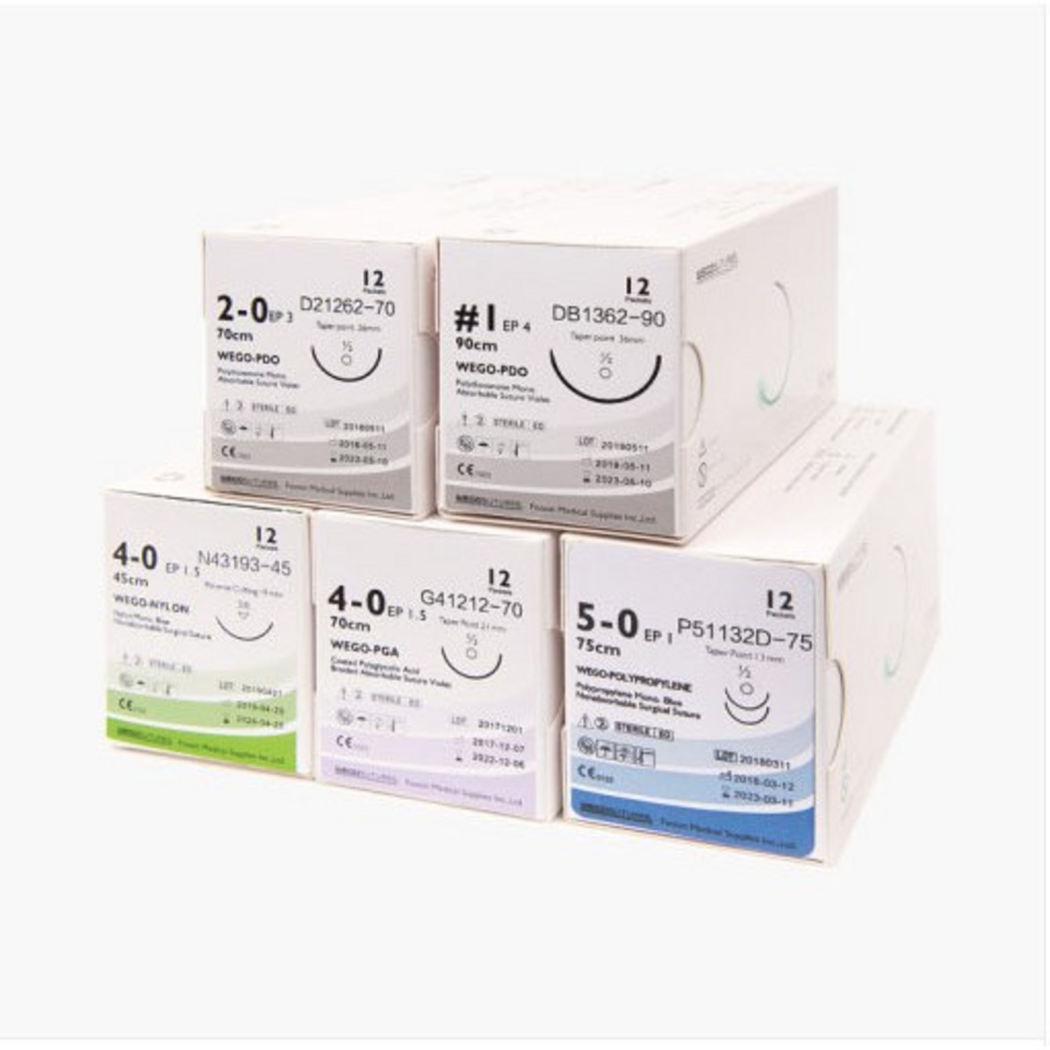 위고 실크 봉합사 전 규격, 2. S33193-45(3-0/45mm), 1개