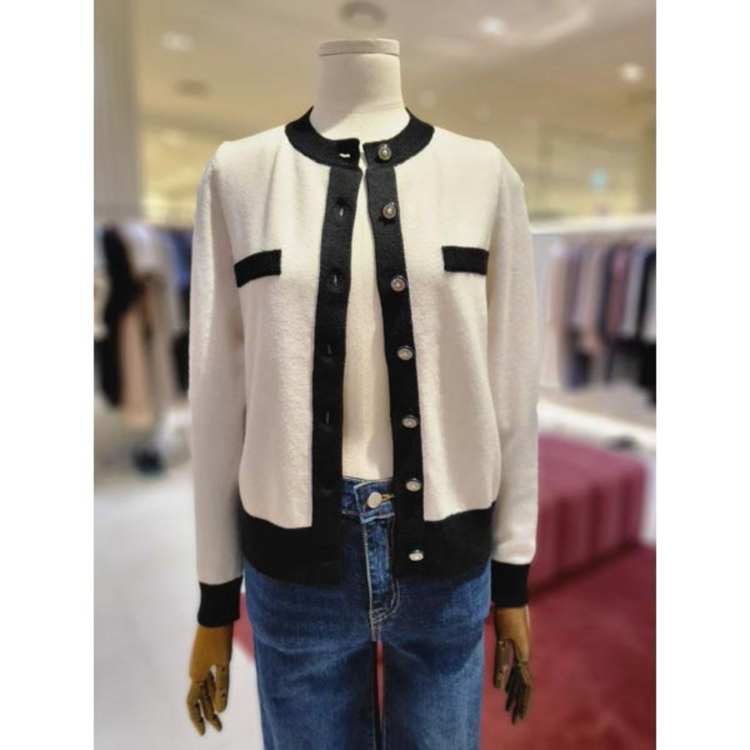 10.지고트 [컬러 배색 패치포켓 가디건] JPAE1CD513