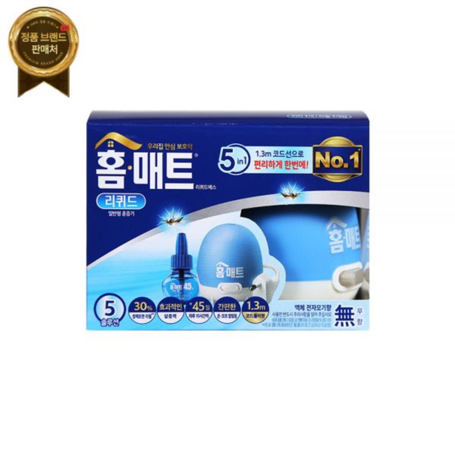 홈매트 리퀴드 코드훈증기 리필1개입 액체 전자 모기향 모기약, 홈매트 코드룰러 훈증기