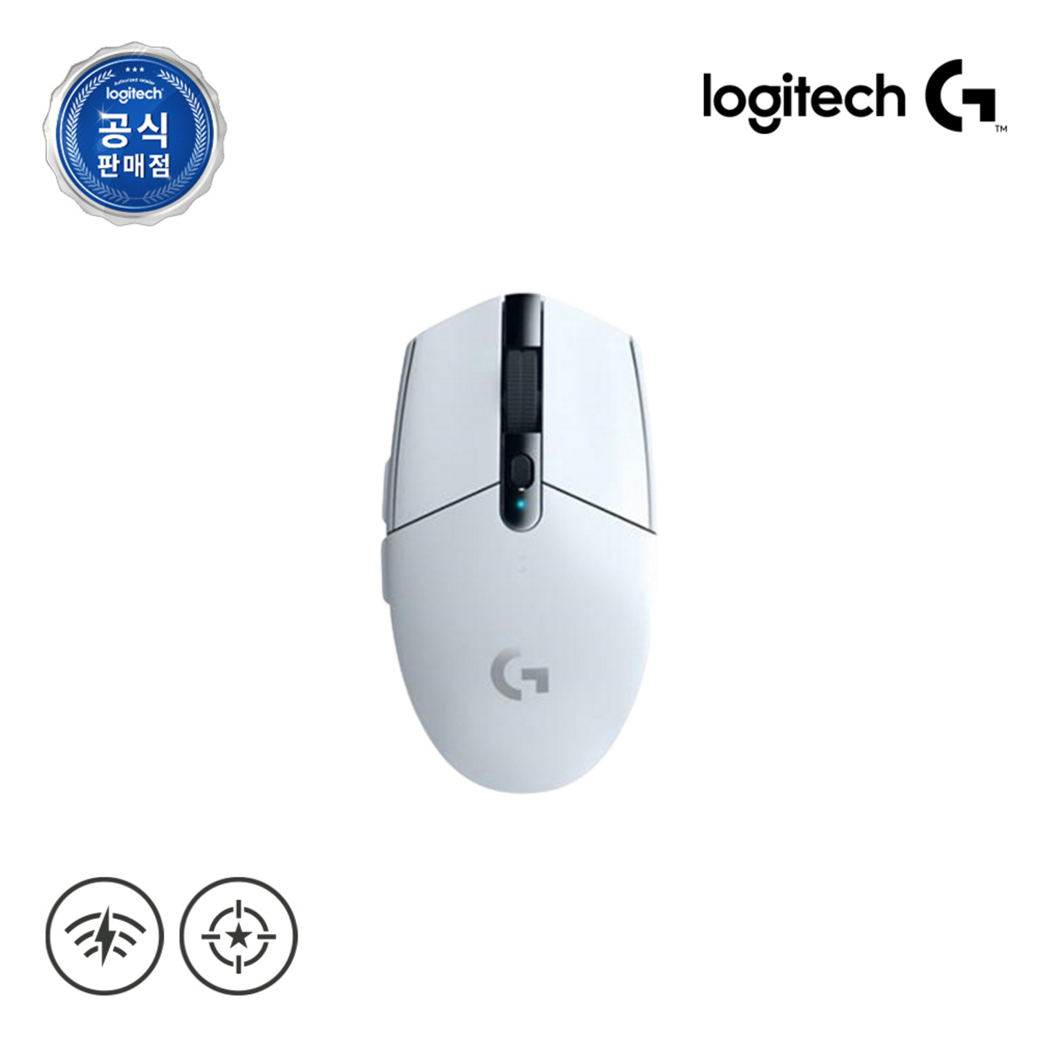로지텍G G304 LIGHTSPEED 무선 게이밍 마우스 – 화이트 g502무선
