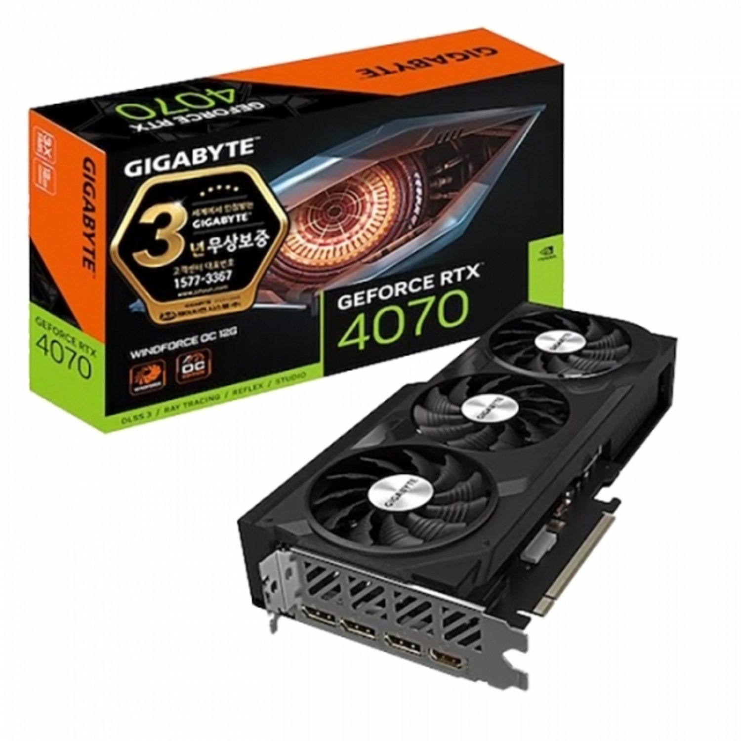 GIGABYTE 지포스 RTX 4070 WINDFORCE OC D6X 12GB 피씨디렉트