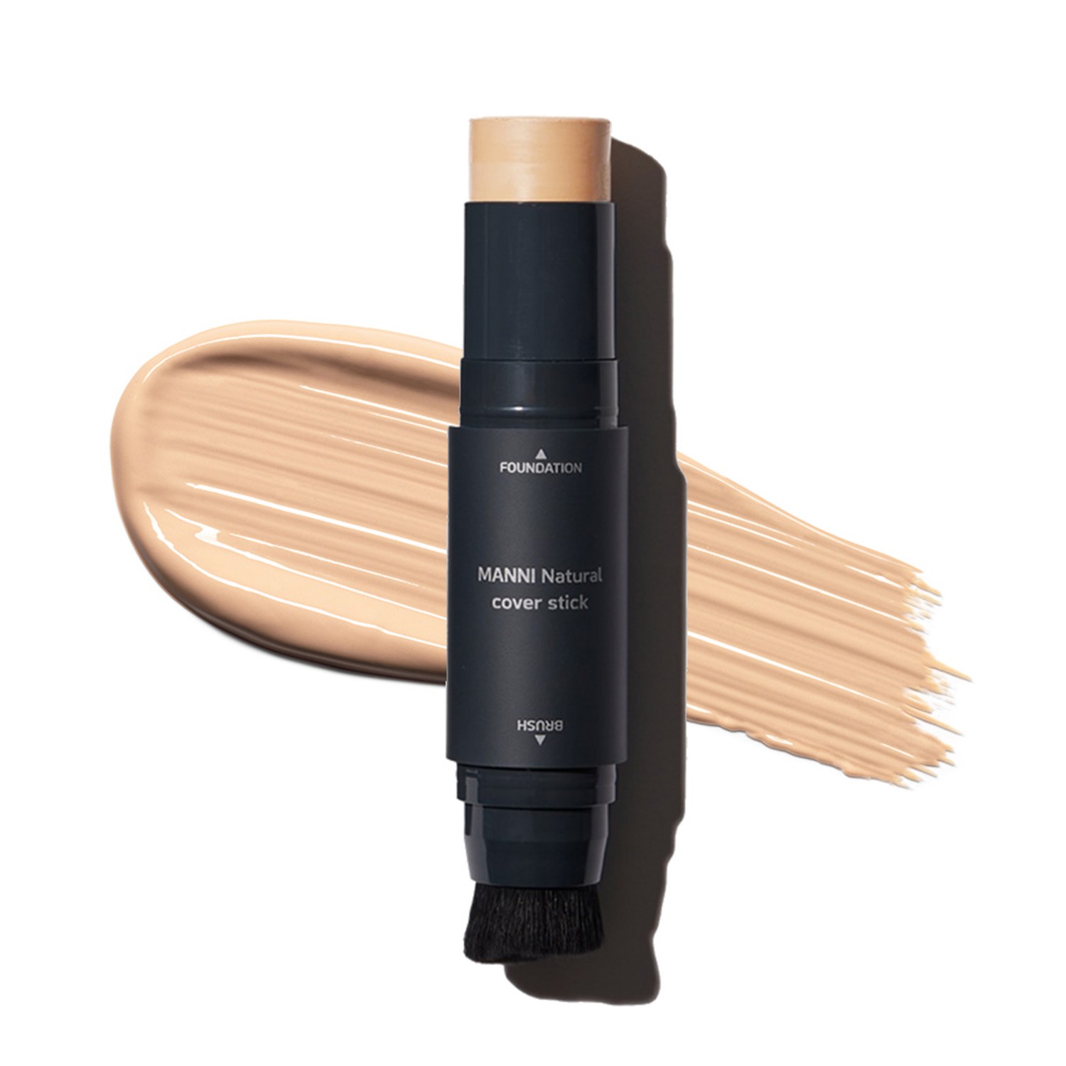 매니 내추럴 커버 파운데이션 로션 스틱, 12.5g, 2개, 3호 딥베이지