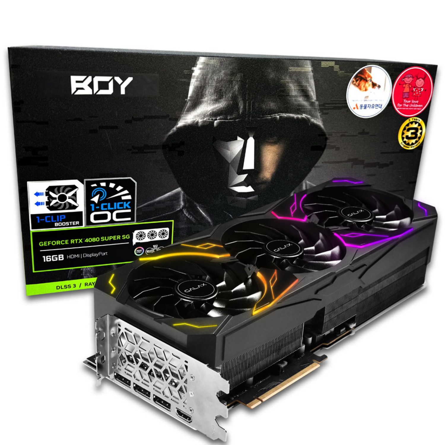 [갤럭시공식인증점]갤럭시BOY지포스RTX4080SUPERSGOCD6X16GB