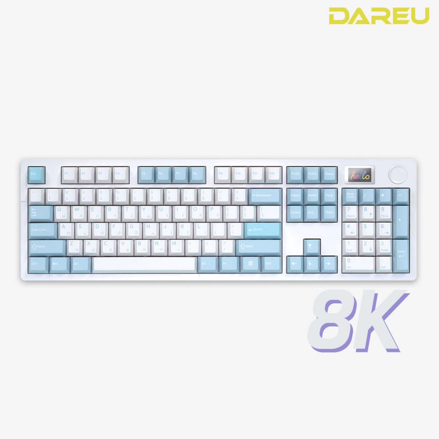 다얼유 A104 PRO 8K 유선 게이밍 가스켓 퀵스왑 기계식 키보드 리뷰