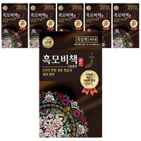 리엔 흑모비책 골드 염색약 90g, 흑갈색, 6개