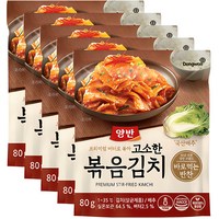 양반 고소한 볶음김치, 80g, 5개