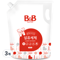 비앤비 섬유세제 리필, 1.8L, 3개