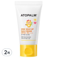 아토팜 징크 마일드 업 선크림 SPF50+ PA++++, 65g, 2개