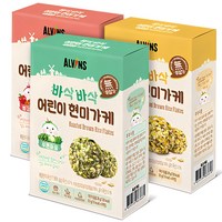 엘빈즈 바삭바삭 어린이 현미가케 빨강마을 + 노랑마을 + 푸른마을, 빨강마을, 노랑마을, 푸른마을, 1세트