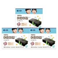 베베쿡 처음 먹는 어린이 김 순수, 건강한 맛, 15g, 3개