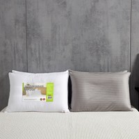 케이아이티 편백 마이크로화이바 베개 솜 2p + 순면 60수 로얄샤틴 쟈가드 베개 커버 2p, 그레이