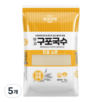 몽고간장 구포국수 진공소면, 3kg, 5개