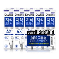 2080 닥터크리닉 치석 치약, 140g, 5개