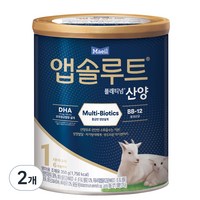 앱솔루트 플래티넘 산양분유 1단계, 350g, 2개