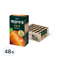 매일유업 매일야채 고농축 당근의 힘, 125ml, 48개